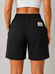 Shorts Deportivos de Verano para Mujer, 100% Algodón, Bordados, con Botones, Alta Calidad, Transpirables, Estilo Vintage, Servicio Personalizado OEM ODM - Product Image 6