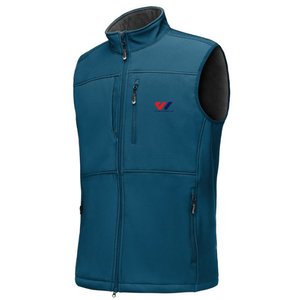 <b>Mens</b> Breathable Vintage Softshell <b>Fleece</b> <b>Vest</b> Sleeveless Zip Waistcoat Windproof Winter Outerwear Custom Logo Travel Casual - Product Image 3