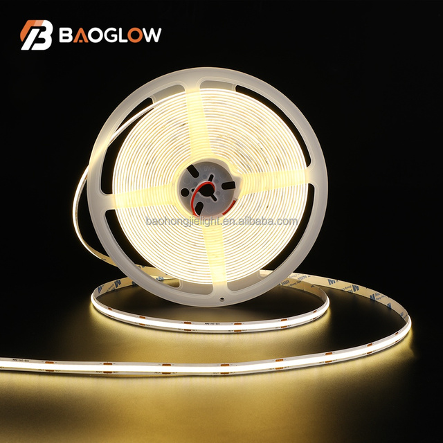 Self Available Wholesale LED Light Strip DC 12V 24V Flexible 320LEDs/m COB Outdoor Lights Ceiling Cabinet Led Smart Light Strip