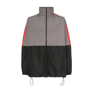 Vêtements de sport coupe-vent respirants pour l'extérieur, veste coupe-vent légère de grande taille avec col à capuche en tissu - Product Image 1