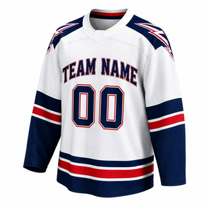 Custom Youth Ice Hockey Jersey Kids Club Team Uniform Personalized Name Number Sublimated Junior Hockey Teamwear OEM Wholesale - Product Image 1