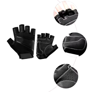 Wholesale Price Customized Logo Weightlifting Exercise Gloves Breathable Half Finger Padded Gloves Protective Gear for Gym - Product Image 3