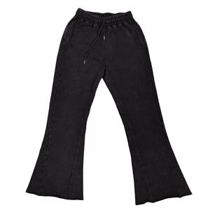 กางเกงจ็อกเกอร์เอวสูงแบบยูนิเซ็กซ์ ผ้าฝ้ายยืด 100% มีเชือกผูก ปรับแต่งโลโก้ได้ ทรงสแต็ค สไตล์ฮิปฮอป น้ำหนักเบา สวมใส่สบาย ปรับแต่งได้ - Product Image 4