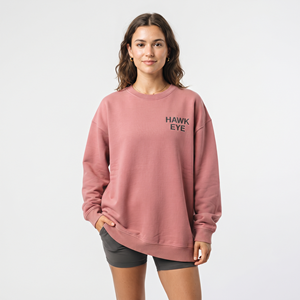 Sudadera de algodón con cuello redondo extragrande para mujer, personalizada al por mayor, con forro polar cálido y manga larga - Product Image 1