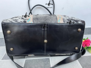 Real Cowhide Leather Luggage Bags Multi Uses Handmade Bag Unisex Travel Bag Big Size Multi Uses Hair on Hide Handbag - Product Image 4