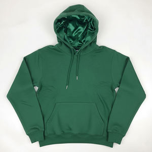 Sweat à capuche vert forêt pour homme, coupe oversize, en molleton, décontracté, en mélange de coton, avec poche kangourou, style streetwear - Product Image 1