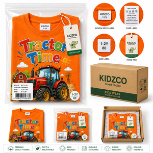 <b>Tractor</b> Time Customized Color Heat-Transfer Printed Long Sleeve <b>T</b>-<b>Shirt</b> Men Eco-Friendly Cool Oversized Fit Cotton Jersey Hip - Product Image 6
