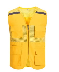 High Visibility Safety Vest Reflective Workwear Unisex <b>Orange</b> Polyester <b>Hi</b> <b>Vis</b> Industrial Uniform - Product Image 6