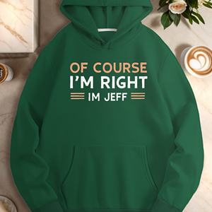 BIEN SURE I M RIGHT I M JEFF sweats à capuche décontractés pour femmes - Product Image 4