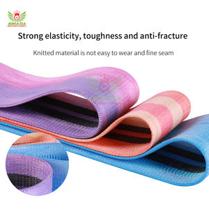 ชุดยางยืดออกกำลังกายสำหรับบริหารสะโพกผู้หญิง แบบวงกลม กว้าง กันลื่น สำหรับออกกำลังกายกล้ามเนื้อก้น ทำจากโพลีเอสเตอร์คุณภาพสูง - Product Image 6