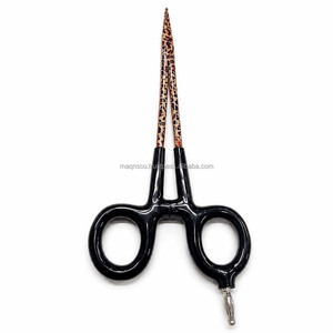 Pinzas de 7.5 pulgadas con revestimiento de papel, con bloqueo, de acero inoxidable, ligeras, con mango negro, de alta calidad para hacer joyas DIY - Product Image 1