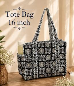 Luxury Velvet Tote Bag Women <b>Large</b> Capacity Shoulder Handbag Soft Quilted Fashion <b>Purse</b> Eco Friendly Lightweight Summer Custom - Product Image 5