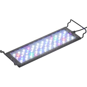 Lampada per Acquario a Spettro Completo 14W con Monitor LCD, Modalità RGB Naturale e Blu 24/7, Luminosità Regolabile, Timer per Vasche di Pesci, Supporto in Alluminio - Product Image 1