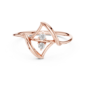 Anillo de Diamantes de Oro Sólido de 14k para Mujer, Corte Brillante Redondo, Anillo de Compromiso Clásico, Apilable, Diseño Minimalista, para Regalo - Product Image 6