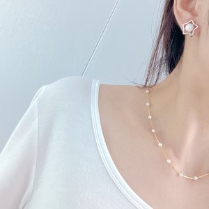 Pendientes de Perlas de Agua Dulce con Forma de Estrella de Cinco Puntas, Diseño de Nicho Explosivo, Moda para Viajes del Día Nacional, Sin Necesidad de Perforación - Product Image 4