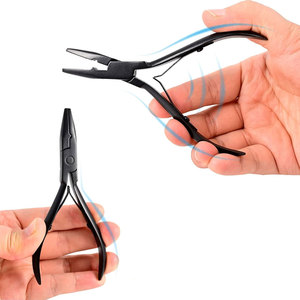 Hair <b>Extension</b> Pliers Stainless Steel <b>Extension</b> Installation Tool For Beads Links And Hair Styling Applications - Product Image 6
