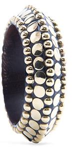 Bracelet en bois pentagramme rétro de qualité supérieure, design large et exagéré avec rivets, fait main, étanche, couleur naturelle, accessoire unisexe moderne - Product Image 4