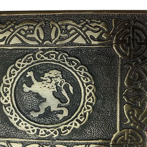 Boucle de ceinture écossaise motif Lion Rampant, finition antique de haute qualité, accessoires pour tenue Highland - Product Image 6