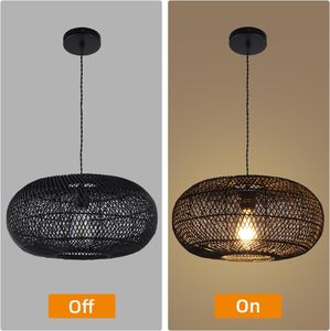 Vietnam Handmade Woven Rattan Lampshades Natural Pendant <b>Light</b> <b>Fixtures</b> for Cafe Restaurant Wholesale - Product Image 6