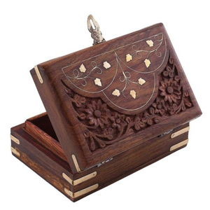 Handcrafted Sheesham Wooden <b>Jewelry</b> <b>Box</b> For Women Antique Hand-Carved Decorative Storage Organizer Case Wholesale <b>Vintage</b> Women - Product Image 6