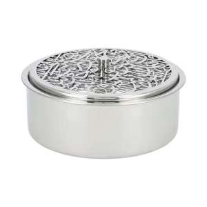 Cesta de Almacenamiento Moderna con Tapa de Madera y Soporte de Metal, Caja Organizadora Decorativa para Aperitivos, Decoración para Mesa del Hogar - Product Image 4