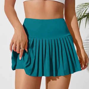 Jupes de tennis personnalisées pour femmes, respirantes, taille haute, vêtements de sport de qualité supérieure, avec logo frontal et couleurs personnalisables - Product Image 3