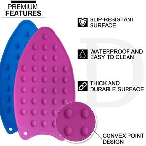 Tapis de repose-fer à repasser en silicone de qualité supérieure, antidérapant et résistant à la chaleur, pour planche à repasser, usage polyvalent, plusieurs couleurs - Product Image 2