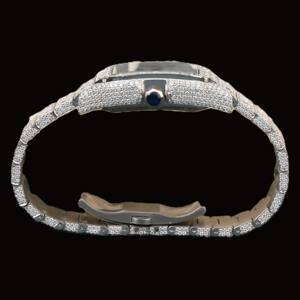 Unique Designer <b>Square</b> Shaped Dial With Auto Date Features Fully Iced Out Moissanite Diamond Hip Hop <b>Man's</b> Party Wear <b>Watch</b> - Product Image 5