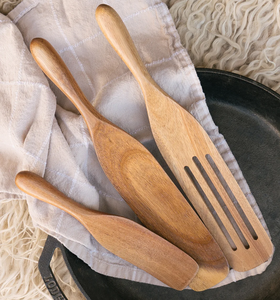 Cuillère-spatule en bois portable pour pâte à sourde, fouet et spatule pour la pâtisserie et les outils de cuisine - Product Image 4