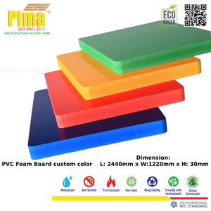 Pima White PVC WPC <b>Foam</b> Board Sheet 5mm <b>Thickness</b> 0.6 G/cm3 Density Anti-Termites Celuka Panels Furniture Advertising Boards - Product Image 3