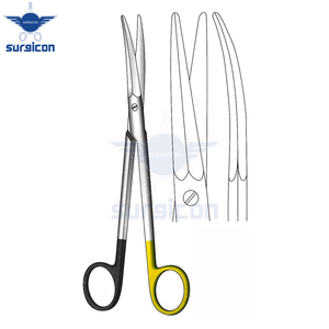 Ciseaux Kaye 19 cm / 7-1/2 pouces, lame incurvée dentelée, ciseaux chirurgicaux Super Cut TC pour une coupe de précision et une utilisation professionnelle - Product Image 2