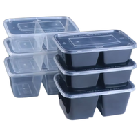 Contenants alimentaires personnalisés en PP, boîtes pour sushis, pâtes, udon, poulet frit, frites, contenants à emporter avec couvercles refermables