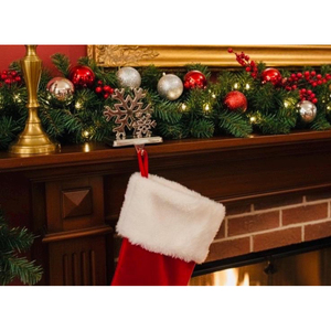 Decorative Snowflake Design <b>Stocking</b> Hook Handicrafts Hanger Handicrafts Christmas Decor Cloth Hook & <b>Stocking</b> <b>Holder</b> Handmade - Product Image 4
