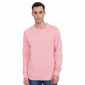 Sudadera básica para hombre, mezcla de algodón, tela suave y cómoda, corte regular, manga larga, cuello redondo, ropa informal de invierno y precios bajos - Product Image 1