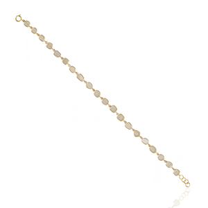 Productos Más Vendidos, Diseño Personalizado, Pulsera de Oro Amarillo de 18K con Diamantes Polki Naturales, Fabricante de Joyería Hecha a Mano - Product Image 6