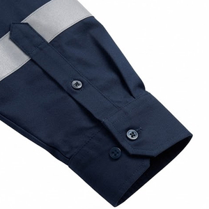 Camiseta de Trabajo de Alta Visibilidad para Hombre, Nueva Llegada, Logotipo Personalizado, Reflectante, Manga Larga, Transpirable, de Secado Rápido, con Bolsillos Delanteros - Product Image 4