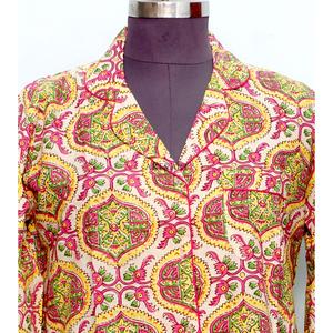 Women Bohemian Casual Dresses Handmade <b>Flower</b> Printed V-neck Long Sleeve Midi Breathable Eco-Friendly Washable Natural Waistline - Product Image 3