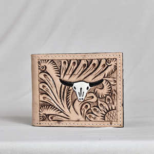 Porta Pasaportes de Cuero Genuino Hecho a Mano, Cierre a Presión Antirrobo, Unisex, Uso Diario, Corto - Product Image 3