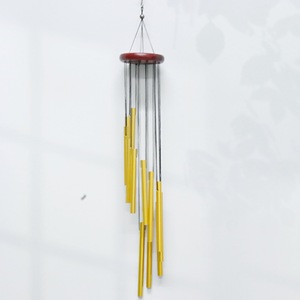 Hemasa Fashions Polished Aluminum Alloy Handmade Beijing Wind <b>Chimes</b> 12 Tube Hanging Irregular Shape <b>Garden</b> Ornament Outdoor - Product Image 2