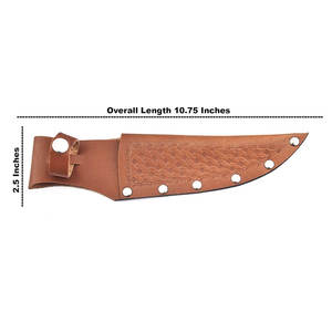 Custom <b>Leather</b> Knife Sheath Durable Cowhide Fixed Blade Hunting Camping Bushcraft <b>Tool</b> Holder Handcrafted <b>Leather</b> Knife Sheath - Product Image 3