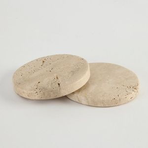 Sous-verre décoratif en travertin avec finition en pierre naturelle pour une table à manger élégante et un intérieur stylé - Product Image 5