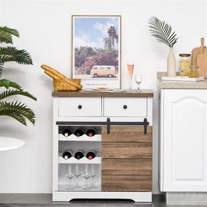 Credenza da Cucina in Legno Massello Ecologico, Mobile Contenitore per Sala da Pranzo e Soggiorno - Product Image 4