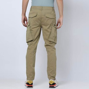 Pantalones Cargo Caqui Multibolsillos, Corte Slim, Tela Twill, Ropa de Trabajo Táctica, Producción al por Mayor - Product Image 3