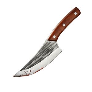 Couteau de chef professionnel en acier Damas, fait à la main, ambidextre, manche en bois, couteau de cuisine multifonctionnel pour retirer les os et la viande - Product Image 1