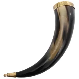 Custom Molding Silver Pattern Viking Horn <b>Beer</b> Horn Wooden Stand Eco-Friendly Handmade FAIZA CRAFT FC-5626 for Bar Restaurant - Product Image 5