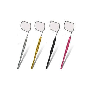 Premium Handheld <b>Lighted</b> Gold-Plated Stainless Steel Lash Extension Mirror Cosmetic Inspection Tool for Professional Beauty - Product Image 1