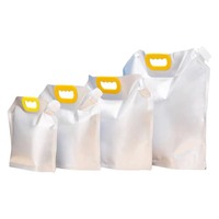 Pochette souple en aluminium de voyage 50ml 100ml 150ml avec bec verseur, sac portable pour liquides, idéal pour échantillons de cosmétiques, lotions et shampoings