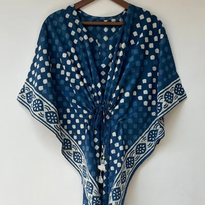 Digital Printing Cotton Sleeveless <b>Kaftan</b> Lightweight Summer Casual Lounge Dress Bohemian Floral Womens Resort Wear Maxi Naaz - Product Image 1