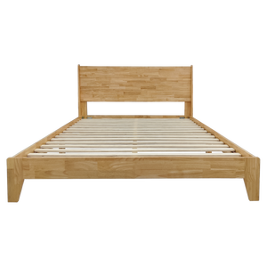 Marco de cama Queen de madera de caucho OEM/ODM al por mayor, muebles de dormitorio de diseño minimalista, base de cama de madera ecológica hecha en Vietnam - Product Image 3