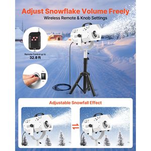 Macchina della Neve da 1200W con Supporto Regolabile in Altezza, Sistema di Attrezzature da Palcoscenico per la Produzione di Effetti Neve - Product Image 4